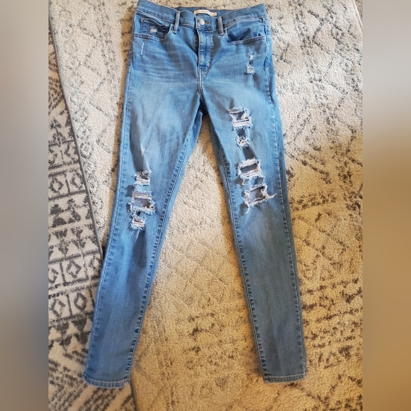 Levi's super skinny high rise jeans 30 x 30 - Picture 2 of 4